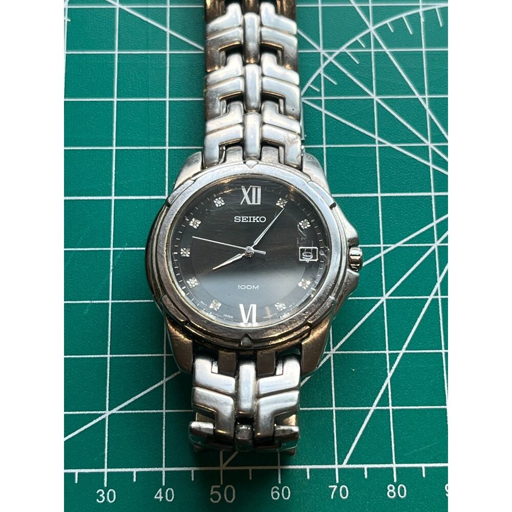 Seiko Black Diamond Diver Watch RUNNING!